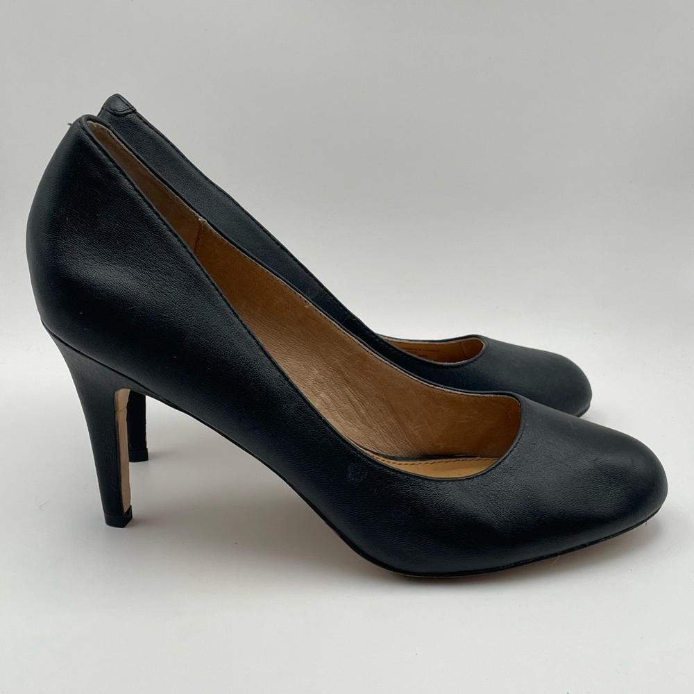 Corso Como Black Heels Leather size 10 M 4” pumps